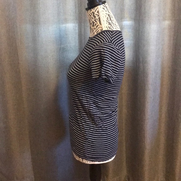 Navy shirt with white stripes - Picture 2 of 4